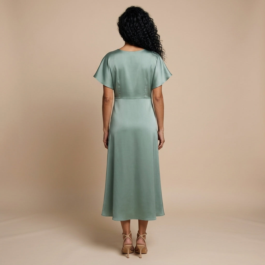 Sage green back view