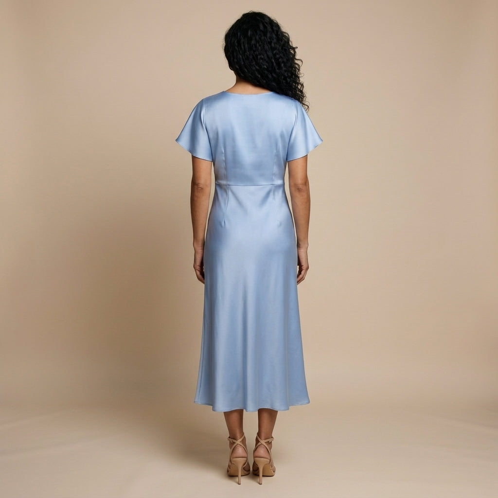 Light blue back view