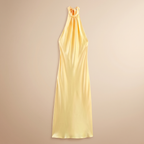 Yellow halter flatlay front