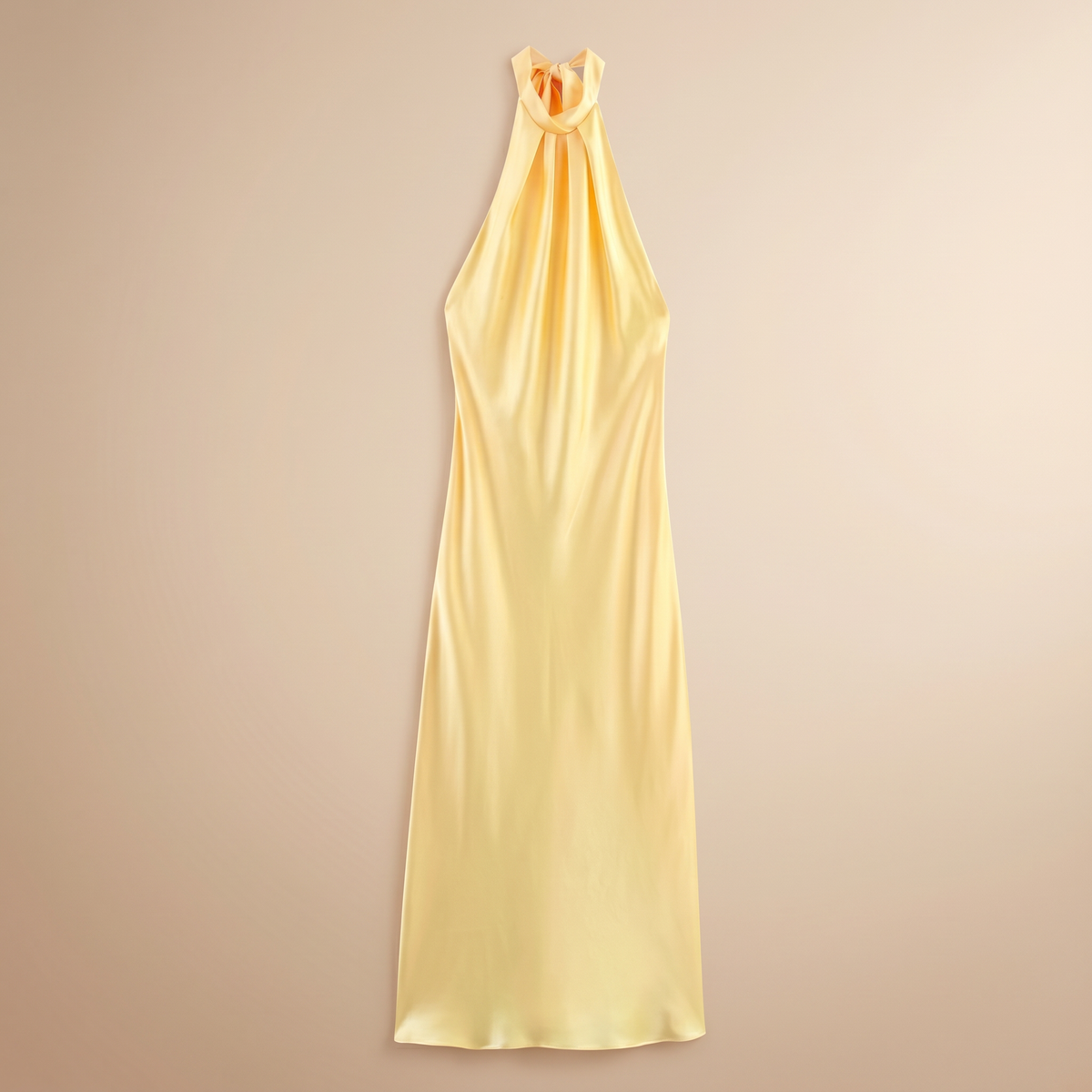Yellow halter flatlay front