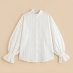 White blouse flatlay