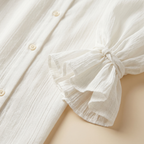 White blouse fabric detail