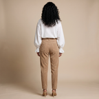 White blouse back view