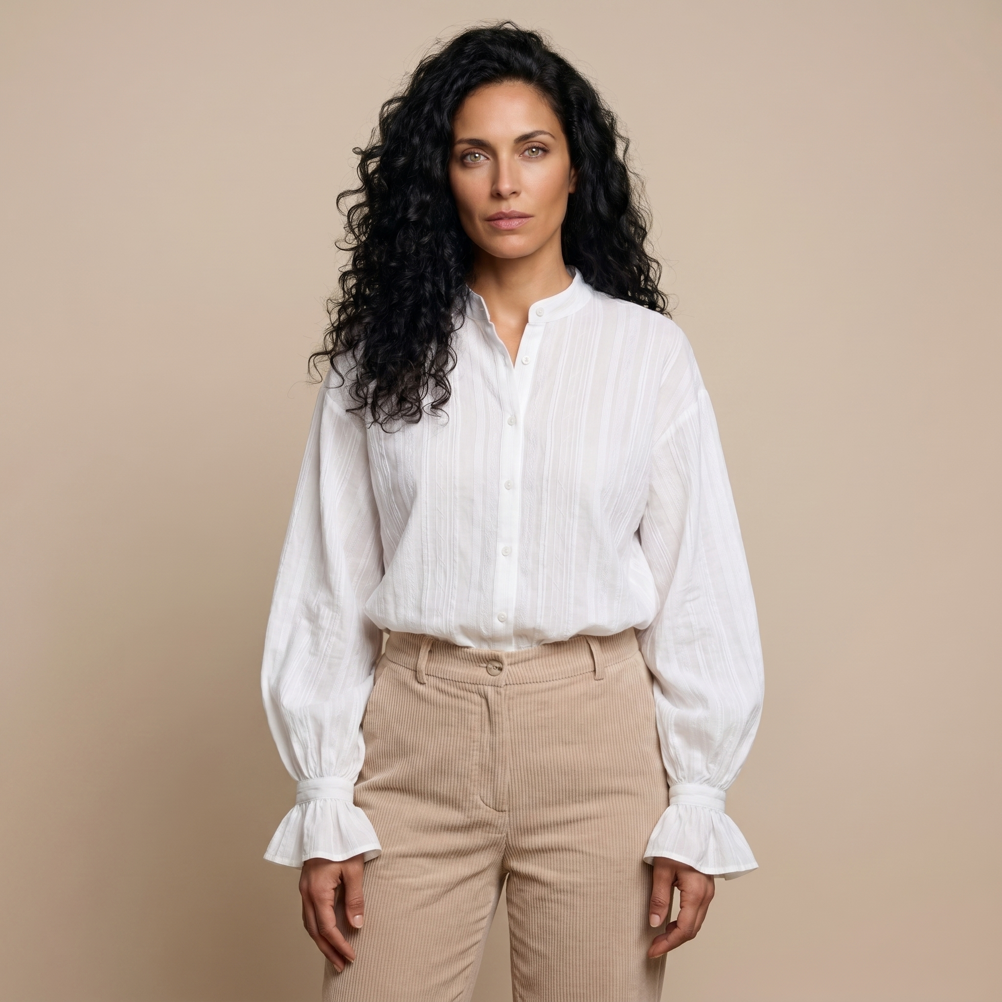 White blouse front view