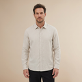 Camisa beige vista frontal