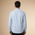 Camisa azul claro vista trasera