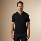 Polo negro vista frontal