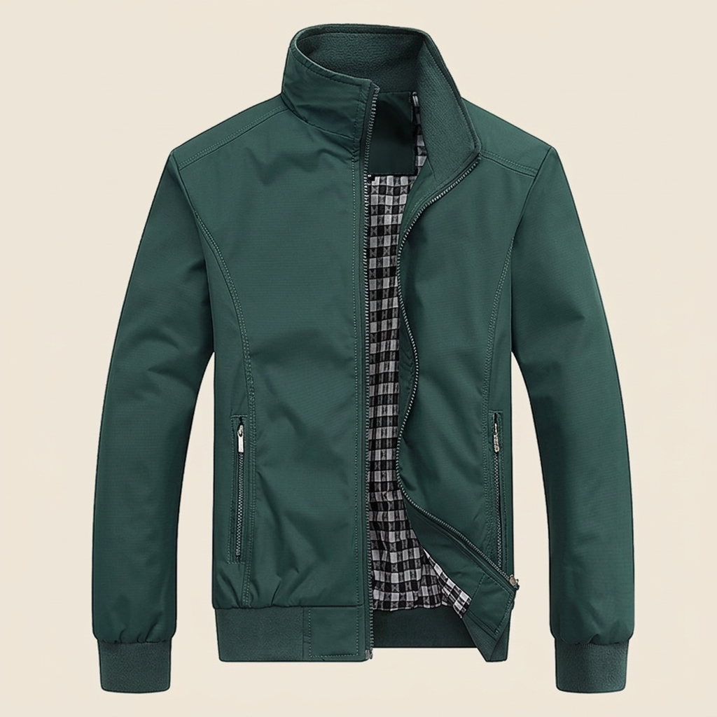 Bomberjack groen flatlay