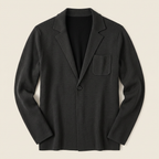 Cardigan negro flatlay