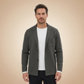 Cardigan gris oscuro vista frontal