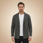 Cardigan gris oscuro vista frontal