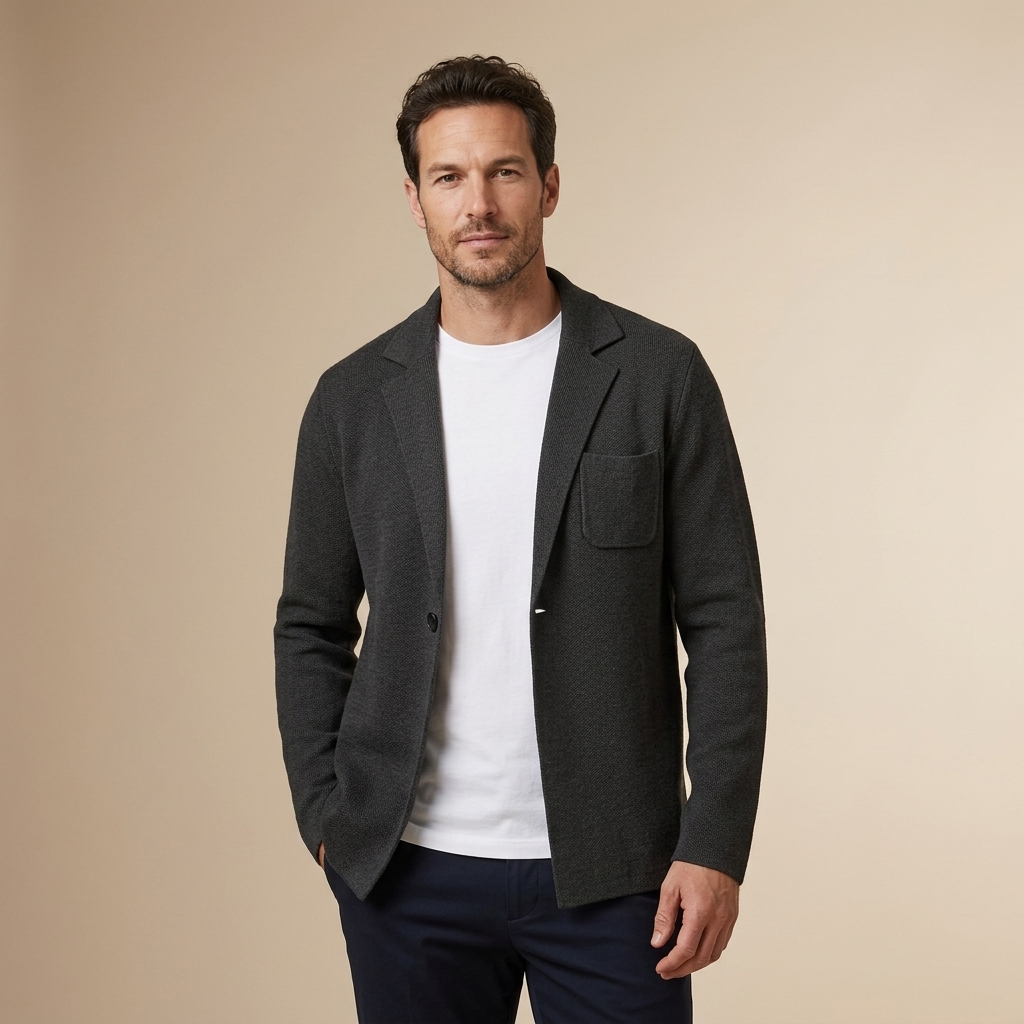 Cardigan negro vista frontal