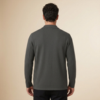 Cardigan gris oscuro vista trasera