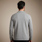 Cardigan gris claro vista trasera