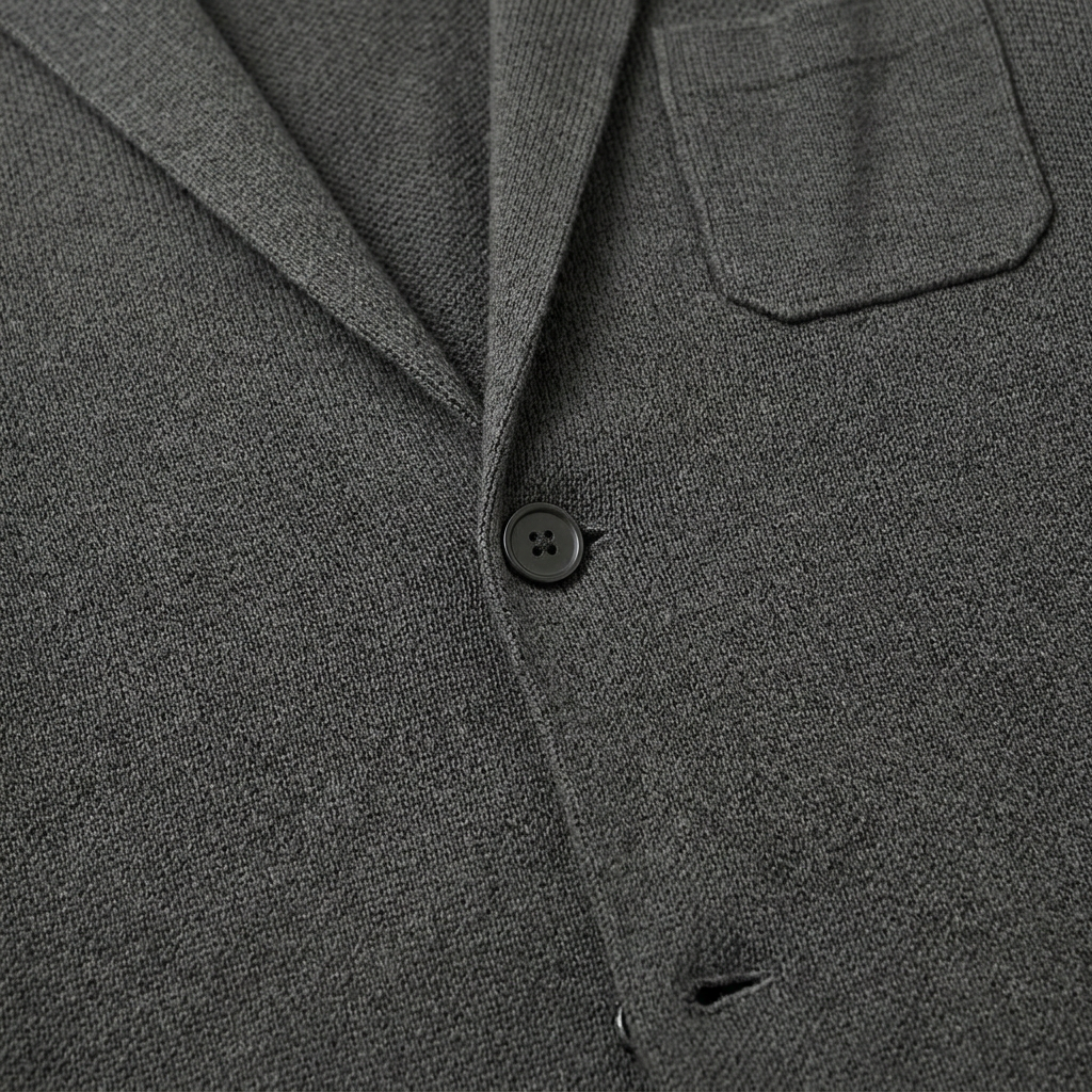 Cardigan detalle de tejido y boton