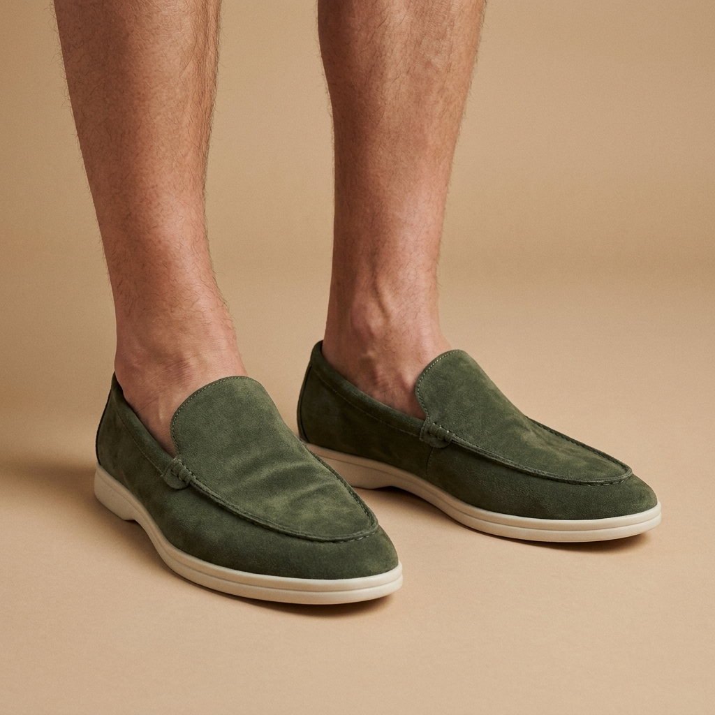 Mocasines verde militar modelo