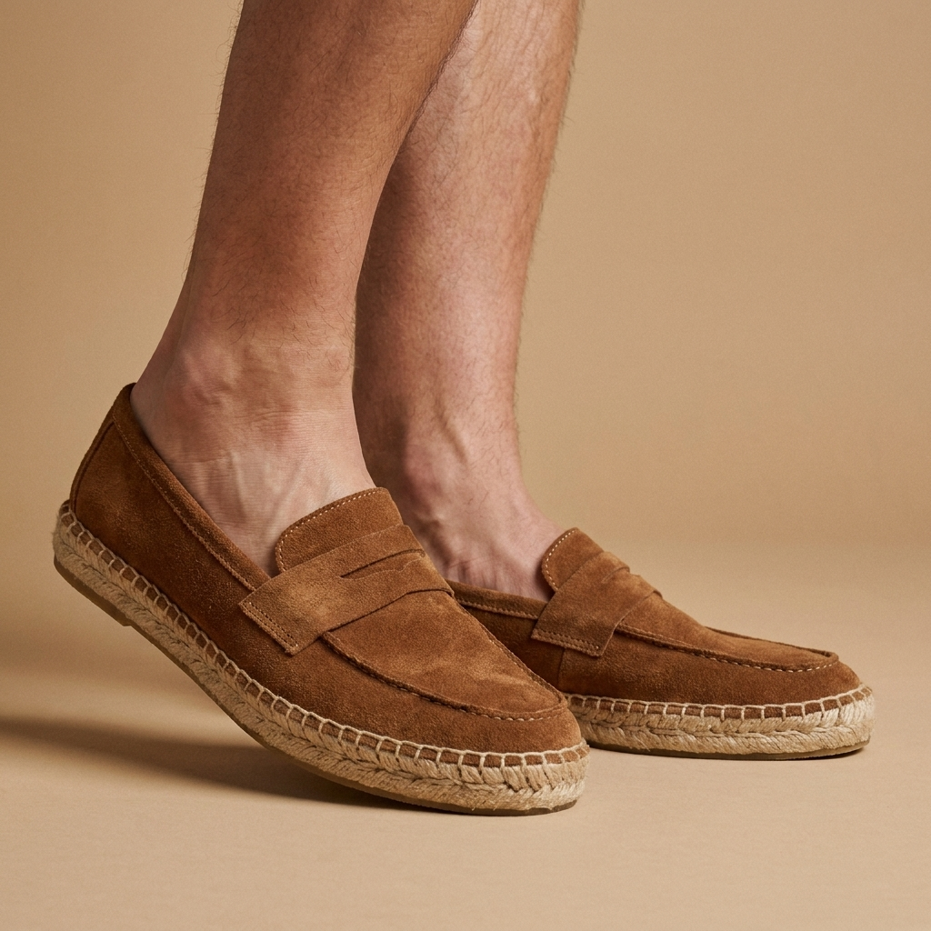 Espadrille cognac modelo